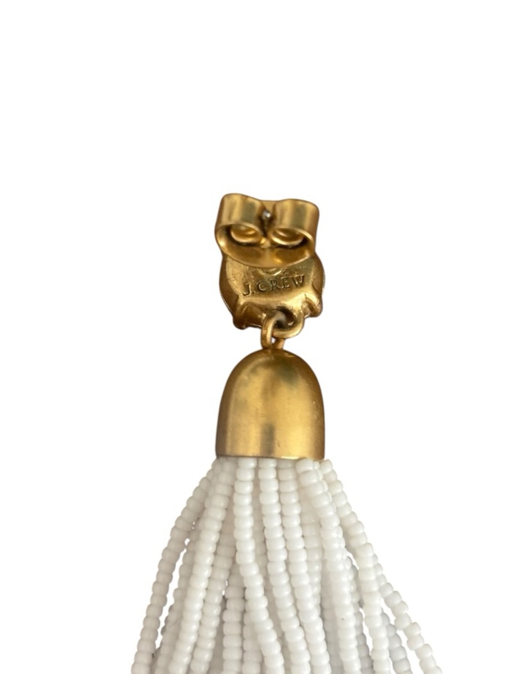 J. Crew Beaded Tassel Earrings - Picture 4 of 4